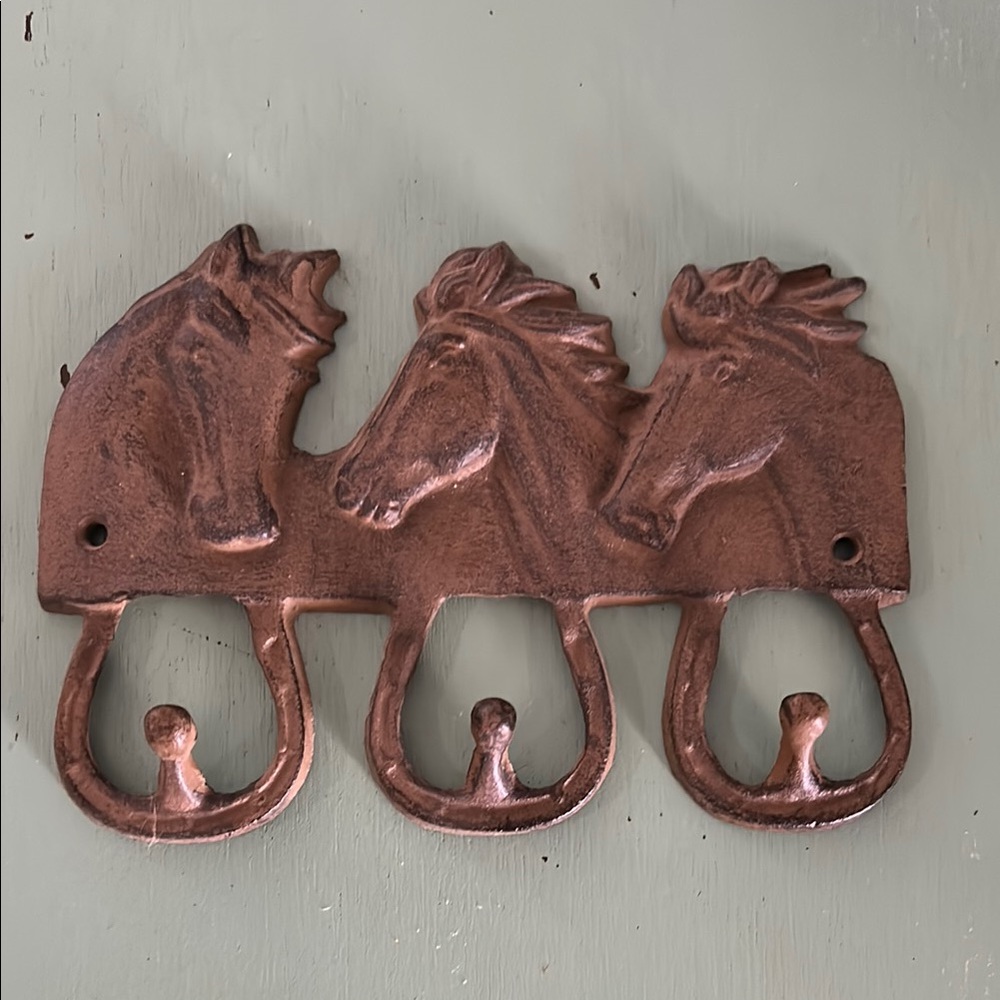 Rustic Horse Wall Hook Decor